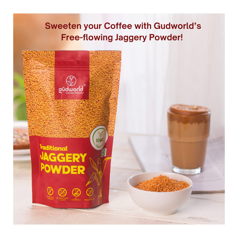 Natural Jaggery Powder 250g I (Pack of 3/6/10)