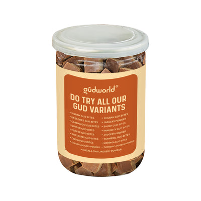 Ashwagandha Gud Bites 300g l Jaggery Cubes infused with real Ashwagandha