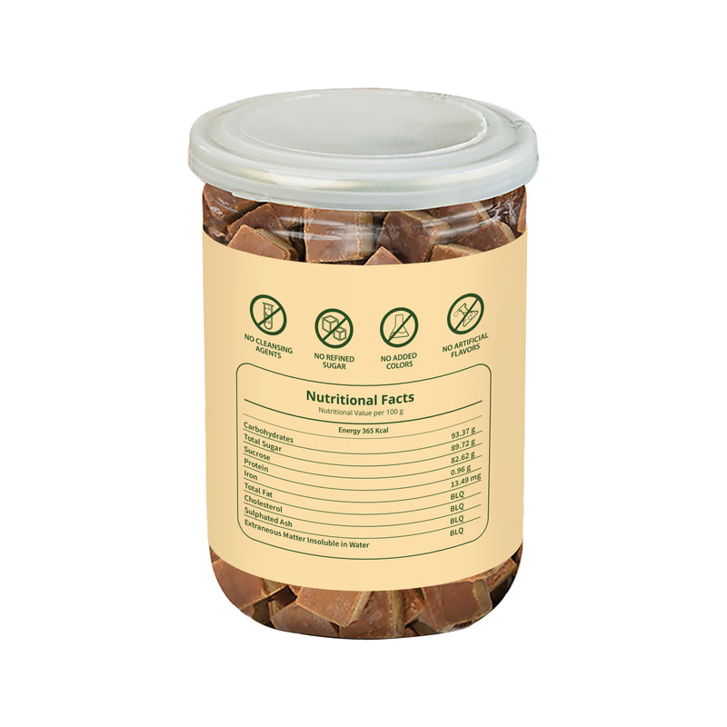 Brahmi Gud Bites 300g l Jaggery Cubes infused with real Brahmi