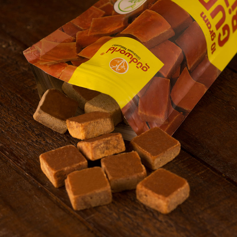 Assorted Plain Jaggery Combo I (5g Gud Bites, 10g Gud Bites, Traditional Jaggery Powder)